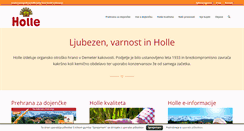 Desktop Screenshot of holle.si